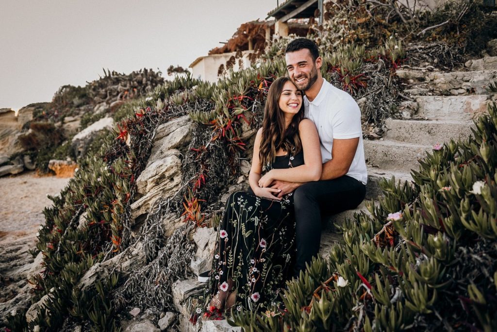 Mallorca sunset engagement session